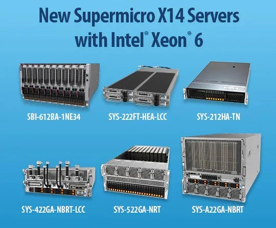 Supermicro серверы на базе Intel X14 Supermicro анонсировал новые серверы на базе Intel X14