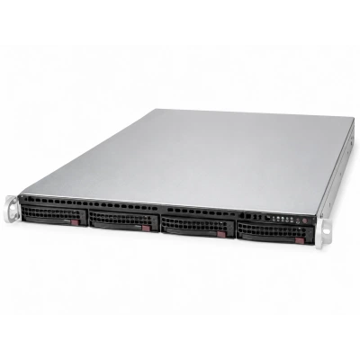 Корпус для сервера Supermicro SC815TQC-R504WB2 (CSE-815TQC-R504WB2), 1U, 4 отсека, 500W