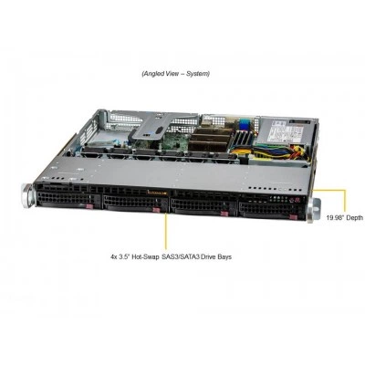 Сервер Supermicro SYS-510T-M, 1U, Xeon E-2300, 4 дисковых отсека Сервер Supermicro SYS-510T-M, 1U, Xeon E-2300, 4 дисковых отсека