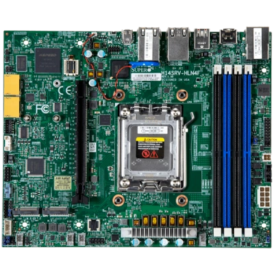 Материнская плата Supermicro H14SRV-HLN4F (MBD-H14SRV-HLN4F) Flex ATX, AMD EPYC™ 4004 / 4005, DDR5 Материнская плата Supermicro H14SRV-HLN4F (MBD-H14SRV-HLN4F) Flex ATX, AMD EPYC™ 4004 / 4005, DDR5