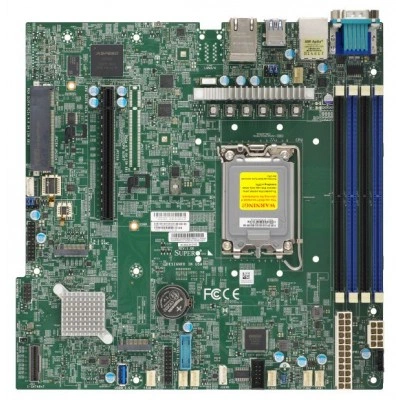 Материнская плата Supermicro X13SCH-SYS (MBD-X13SCH-SYS) Micro-ATX, LGA-1700, ECC DDR5 Материнская плата Supermicro X13SCH-SYS (MBD-X13SCH-SYS) Micro-ATX, LGA-1700, ECC DDR5