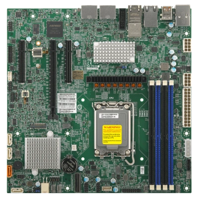 Материнская плата Supermicro X14SAZ-TLN4F (MBD-X14SAZ-TLN4F) Micro-ATX, LGA-1851, DDR5