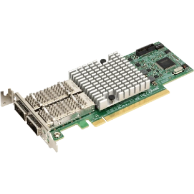 Сетевой адаптер Supermicro AOC-S100G-M2C