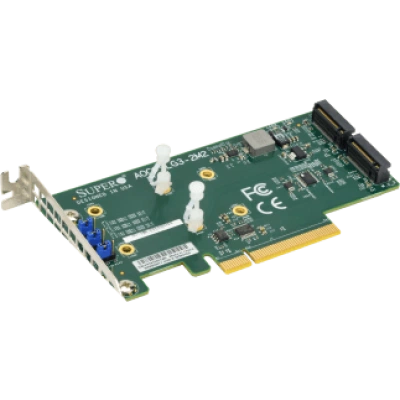 Адаптер NVMe Supermicro AOC-SLG3-2M2 порты и скорость: 3 Адаптер NVMe Supermicro AOC-SLG3-2M2 порты и скорость: 3