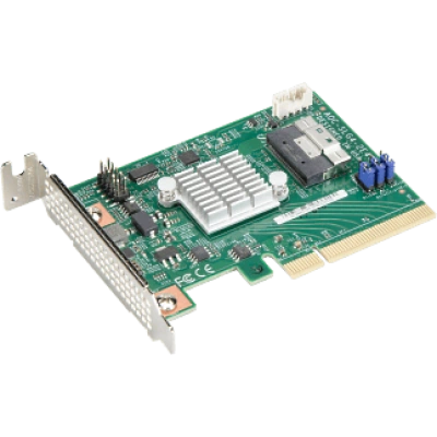 HBA-контроллер Supermicro AOC-SLG4-2E4T порты и скорость: 4