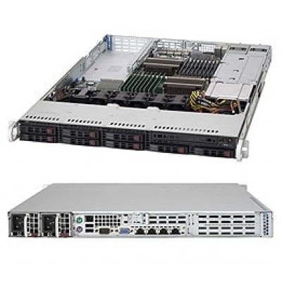 Серверный корпус Supermicro CSE-119TQ-R700UB 1U, до 700W, высота: 1.7" (43 mm)