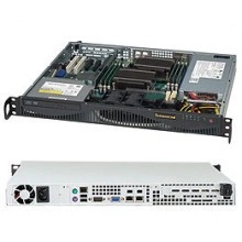 Supermicro CSE-512F-350B1 серверный корпус Mini 1U/ATX