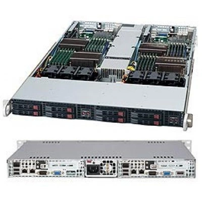 Серверный корпус Supermicro CSE-809T-1200B 1U, до 1200W, до 1000W