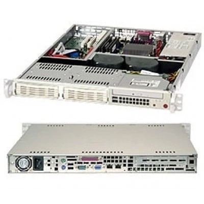 Серверный корпус Supermicro CSE-811i-410 1U/Micro-ATX, до 410W, высота: 1.7" (43 mm)
