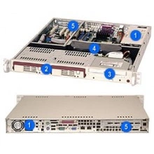 Supermicro CSE-811T-260 серверный корпус 1U/Micro-ATX