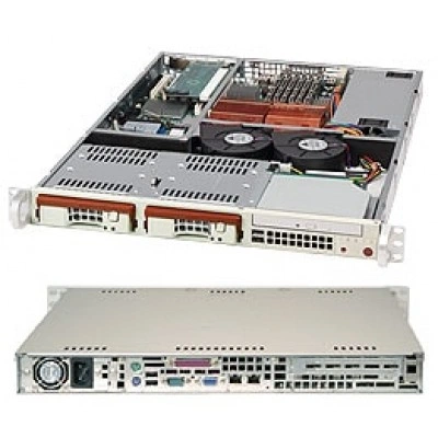 Серверный корпус Supermicro CSE-811TQ-280 1U/Micro-ATX, до 280W, высота: 1.7" (43 mm)