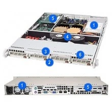 Supermicro CSE-813T-500C серверный корпус 1U/E-ATX
