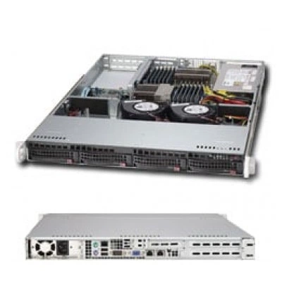 Серверный корпус Supermicro CSE-813T-600UB 1U/E-ATX, до 680W, до 600W