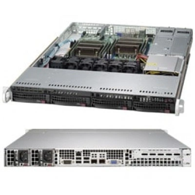 Серверный корпус Supermicro CSE-815TQC-R706CB 1U, до 750W, высота: 1.7" (43 mm)