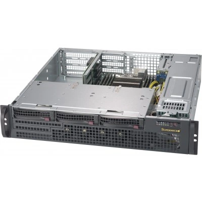 Серверный корпус Supermicro CSE-825MBTQC-R802WB 2U, до 800W, высота: 3.5" (89 mm)