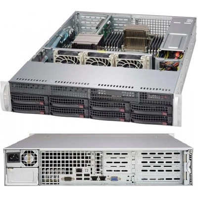 Серверный корпус Supermicro CSE-825TQ-600WB 2U, до 600W, высота: 3.5" (89 mm)