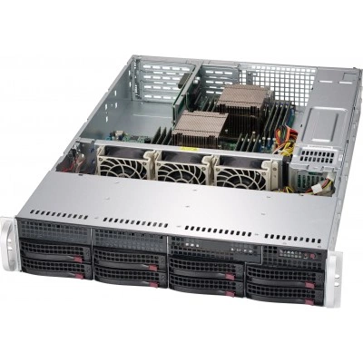 Серверный корпус Supermicro CSE-825TQC-R802WB 2U, до 800W, высота: 3.5" (89 mm)
