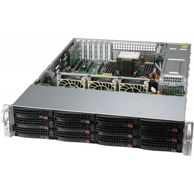 Серверный корпус Supermicro CSE-826BAC12-R802LPB 2U/ATX/E-ATX, до 800W, высота: 3.5" (89 mm)
