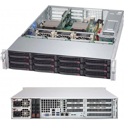 Серверный корпус Supermicro CSE-826BE1C-R920WB 2U/E-ATX/ATX, до 920W, высота: 3.5" (89 mm)