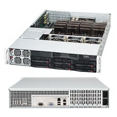 Серверный корпус Supermicro CSE-828TQ-R1400LPB 2U, до 1400W, до 1200W