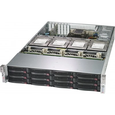 Серверный корпус Supermicro CSE-829HAC12-R1K62LPB 2U/E-ATX/ATX, высота: 3.5" (89 mm), ширина: 17.2" (437 mm)