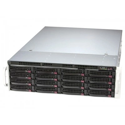 Серверный корпус Supermicro CSE-836BAF6-R1K23B 3U, до 1200W, высота: 5.2" (132.1 mm)