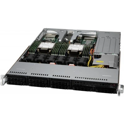 Серверный корпус Supermicro CSE-LB13AC2-R860AW 1U, до 860W, высота: 1.7" (43 mm)