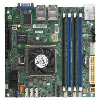 Материнская плата Supermicro A2SDi-8C+-HLN4F (MBD-A2SDi-8C+-HLN4F) Mini-ITX, FCBGA-1310, DDR4