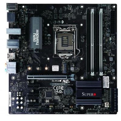 Материнская плата Supermicro C7B360-CB-MW (MBD-C7B360-CB-MW) microATX, LGA-1151, DDR4