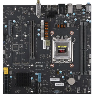 Материнская плата Supermicro CARAM5-M (MBD-CARAM5-M) Micro-ATX, AMD EPYC™ 4004 / 4005 или AMD Ryzen™ 7000 /, количество ядер: до 16C/32T