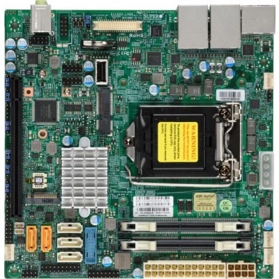 Материнская плата Supermicro X11SSV-LVDS (MBD-X11SSV-LVDS) Mini-ITX, LGA-1151, DDR4 Материнская плата Supermicro X11SSV-LVDS (MBD-X11SSV-LVDS) Mini-ITX, LGA-1151, DDR4