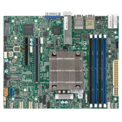 Материнская плата Supermicro X12SDV-8C-SP6F (MBD-X12SDV-8C-SP6F) FlexATX, FCBGA-2227, DDR4 Материнская плата Supermicro X12SDV-8C-SP6F (MBD-X12SDV-8C-SP6F) FlexATX, FCBGA-2227, DDR4