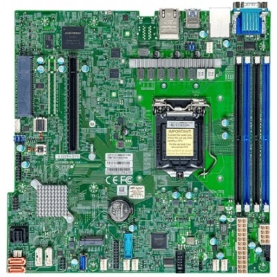 Материнская плата Supermicro X12STH-SYS (MBD-X12STH-SYS) Micro-ATX, LGA-1200, ECC DDR4