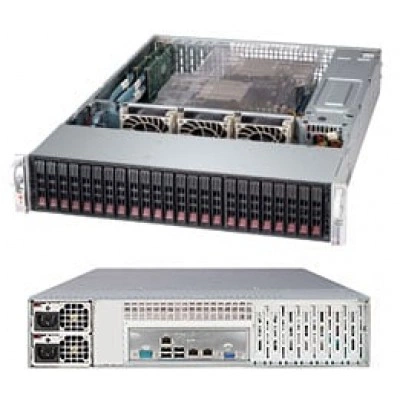 Система хранения данных Supermicro SSG-2027R-AR24NV 2U, LGA 2011, ECC DDR3