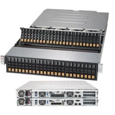 Система хранения данных Supermicro SSG-2028R-DN2R48L 2U, LGA 2011, ECC DDR4