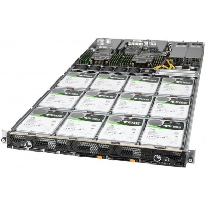 Система хранения данных Supermicro SSG-610P-ACR12N4H-EU 1U, LGA-4189, ECC DDR4 Система хранения данных Supermicro SSG-610P-ACR12N4H-EU 1U, LGA-4189, ECC DDR4