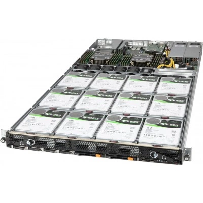 Система хранения данных Supermicro SSG-610P-ACR12N4L 1U, LGA-4189, ECC DDR4 Система хранения данных Supermicro SSG-610P-ACR12N4L 1U, LGA-4189, ECC DDR4