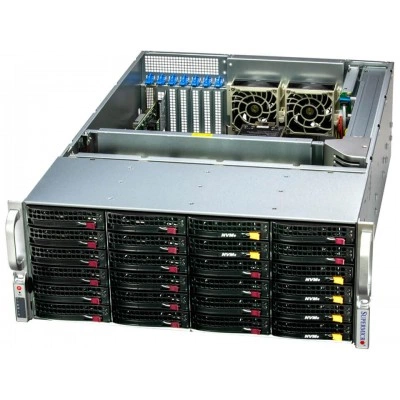 Система хранения данных Supermicro SSG-641E-E1CR24L 4U, LGA-4677, ECC DDR5 Система хранения данных Supermicro SSG-641E-E1CR24L 4U, LGA-4677, ECC DDR5