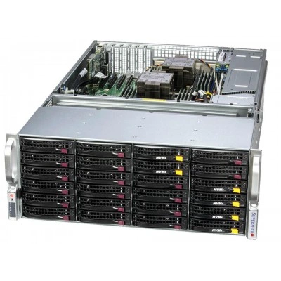 Система хранения данных Supermicro SSG-641E-E1CR36L 4U, LGA-4677, ECC DDR5 Система хранения данных Supermicro SSG-641E-E1CR36L 4U, LGA-4677, ECC DDR5