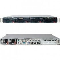SuperMicro SYS-6016T-URF, сервер 1U Rack с RAID 0/1/5/10 и блоком питания 650 Вт