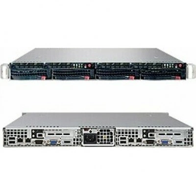 Supermicro SYS-6016TT-TF, сервер Rack 1U, RAID 0/1, 1200 Вт