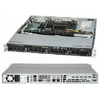 Supermicro SYS-5017R-MTF, сервер 1U, Intel C204, 350 Вт