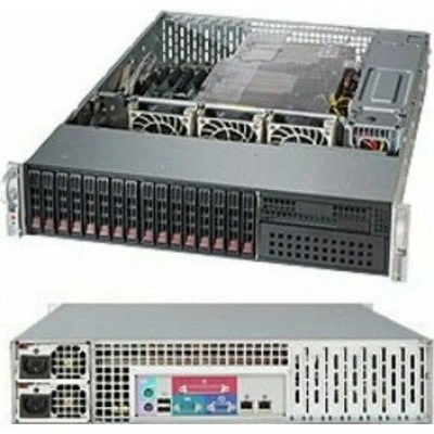 Supermicro SYS-2028R-C1R, сервер 2U, 2 x 920 Вт, Black