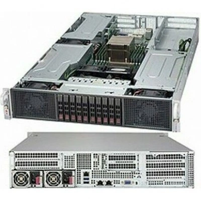 Supermicro SYS-2028GR-TRH серверная платформа, Rack 2U, 2 x 2000 Вт, DDR4