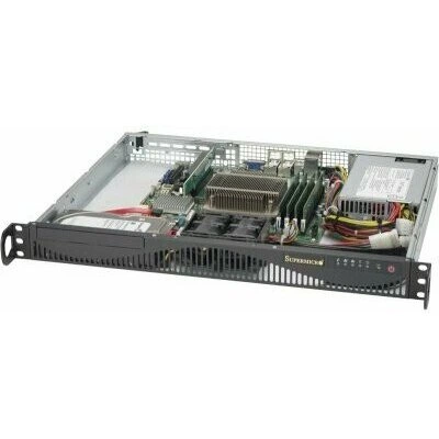Supermicro SYS-5019S-ML сервер 1U, SATA, черный