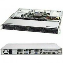 Supermicro SYS-5019P-M, сервер 1U, 350 Вт, 2 x GbE, M.2, 4 x LFF