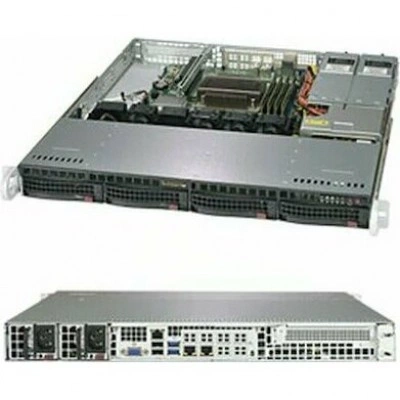Supermicro SYS-5019C-MR, серверная платформа 1U SATA