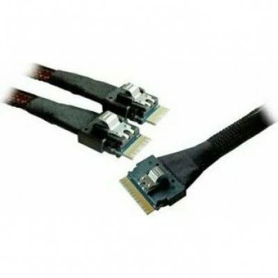 Supermicro CBL-SAST-1264F-100, кабель Slimline x8 to 2x Slimline x4, 64 см
