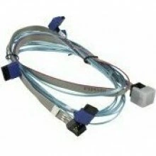 Supermicro CBL-SAST-0811, кабель Mini SAS HD - 4 x SATA, 70 см