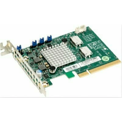 Supermicro AOC-SLG3-2E4T-O, карта расширения NVMe HBA Supermicro AOC-SLG3-2E4T-O, карта расширения NVMe HBA